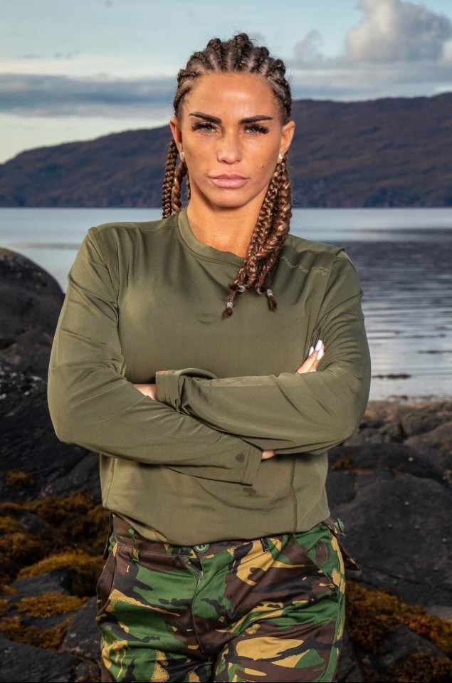 Katie Price appears in the latest series of Celebrity SAS: Who Dares Wins