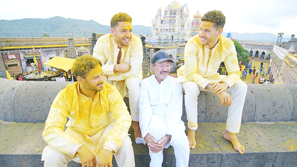 The band of brothers and their father went to India to trace their family roots