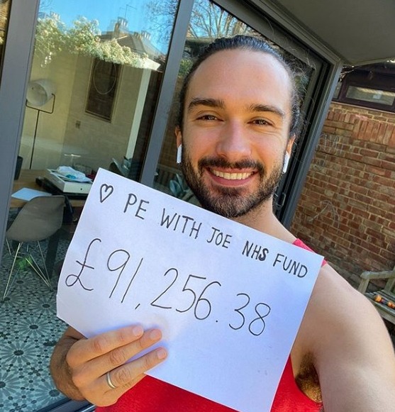 He has raised nearly £100k for the NHS with his daily PE lessons