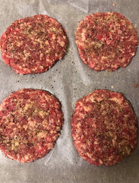 The McDonald's fan seasoned the burger patties before slathering them in burger sauce