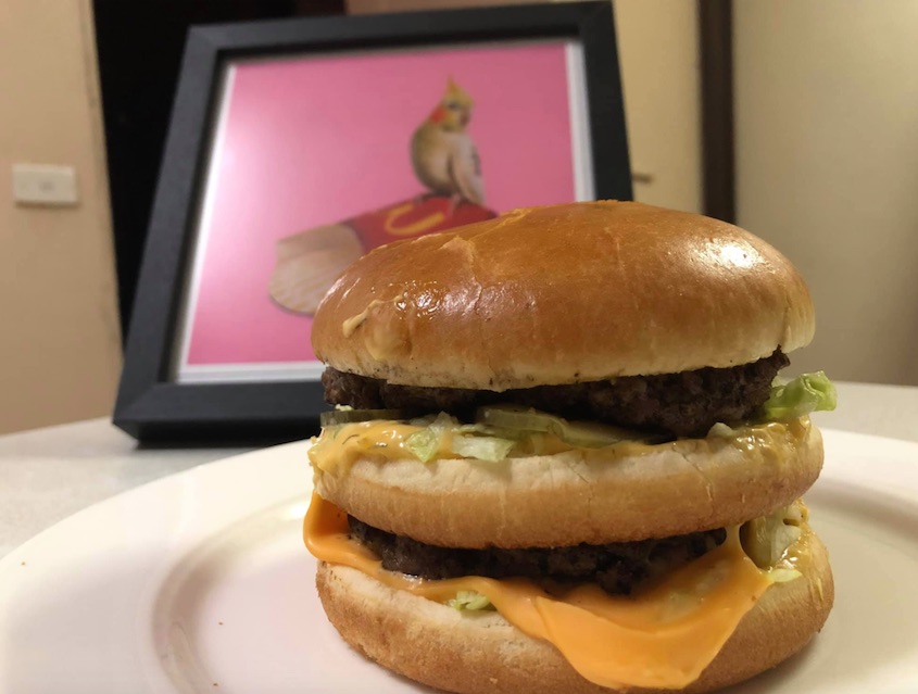 The bloke posted a picture of his perfect 'Big Mac' on a McDonald's fan Facebook group