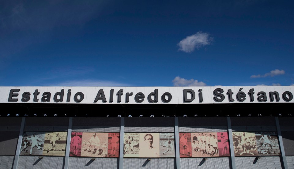  Real Madrid want to play at the Alfredo Di Stefano stadium until the end of the season