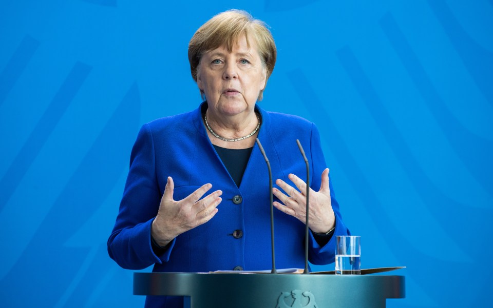  Angela Merkel has warned of the risks of letting the transmission rate grow too high