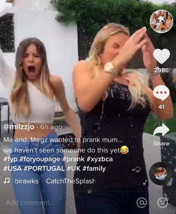  Milli-Jo had 2,000 followers at the time but once she started sharing clips with her mum, her fanbase rocketed