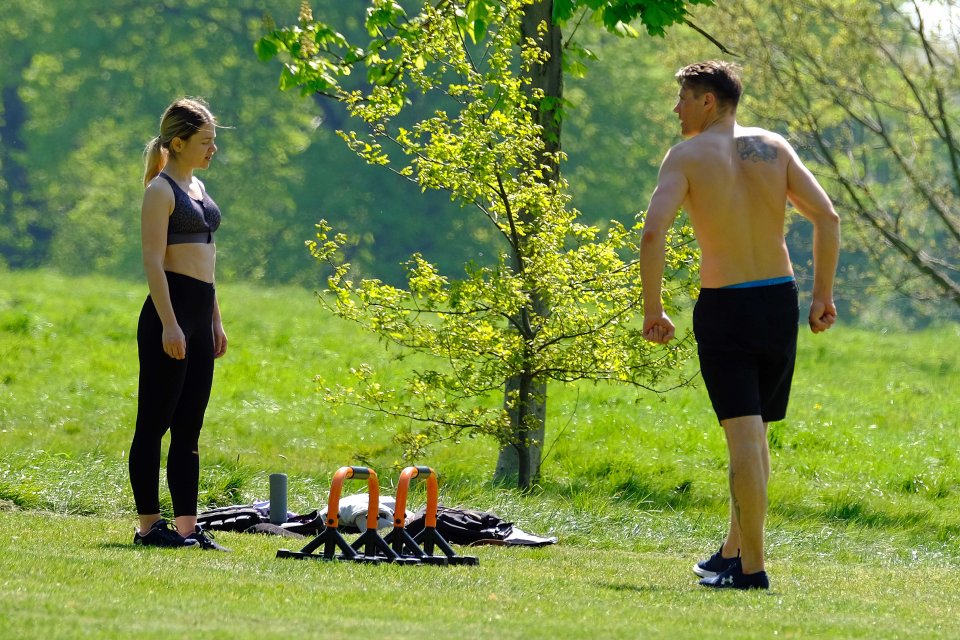  Brits were seen exercising in Hyde Park today