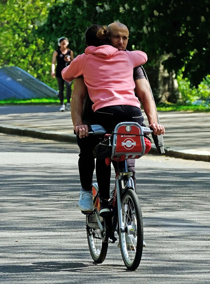  Brits could not resist heading to parks in the capital this afternoon