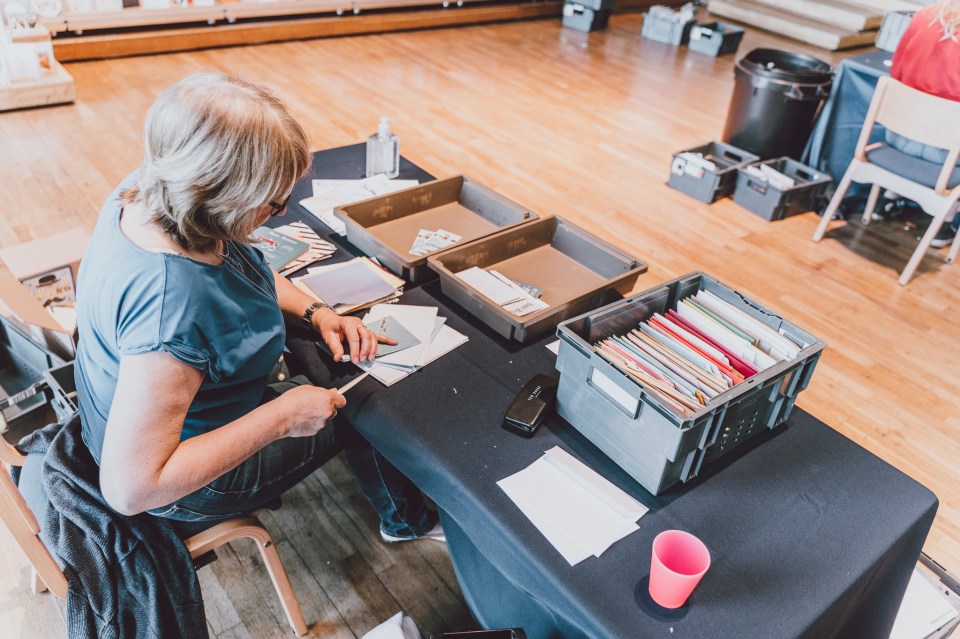  His grandson's school has offered to store the cards in its hall, with teachers helping to open them