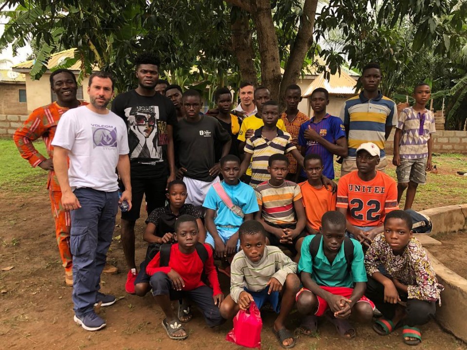  Partey often visits the town of Krobo Odumase, where he is from