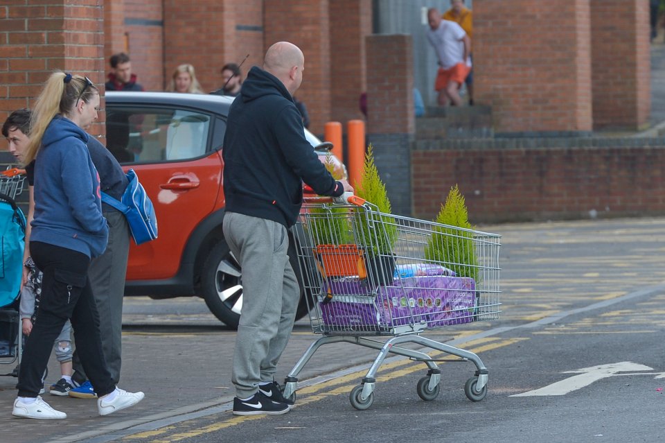  A man in Leeds bought items for his garden during the coronavirus lockdown