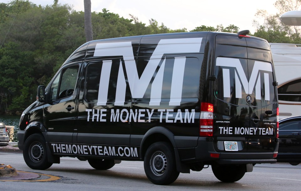 Mayweather even has his own branded van