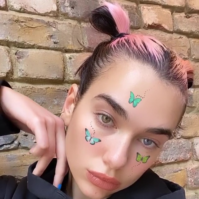  Singer Dua Lipa also posted a snap of her new hair