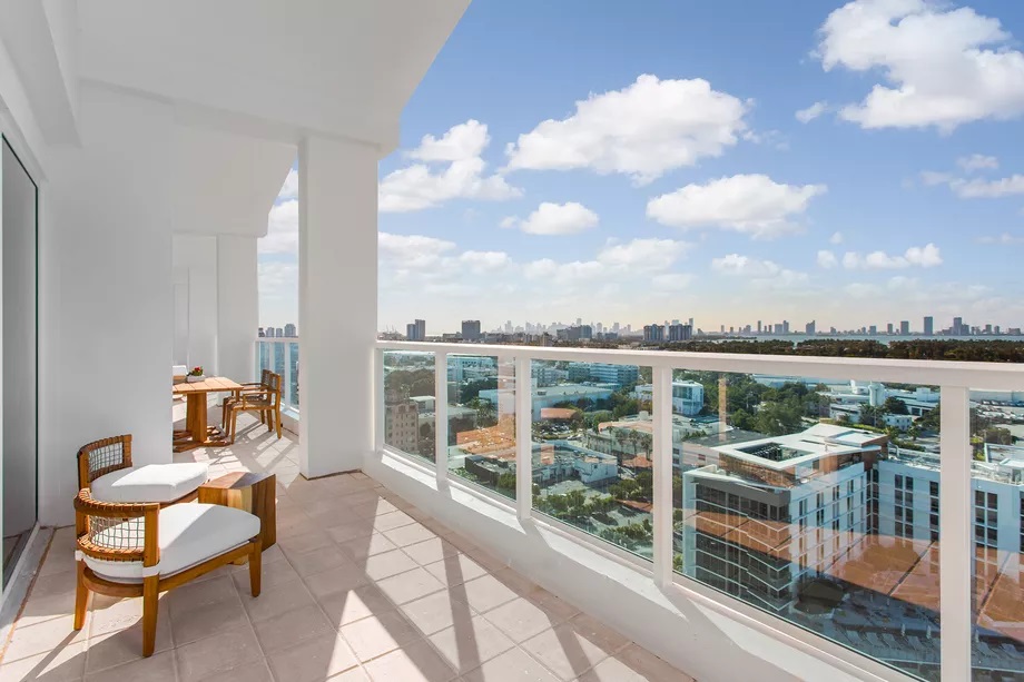  Bouchard's penthouse apartment offers the incredible sight of Miami's skyline