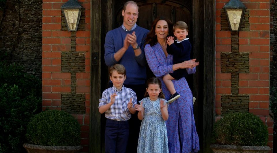  The whole family have been clapping every Thursday to show their support for the NHS