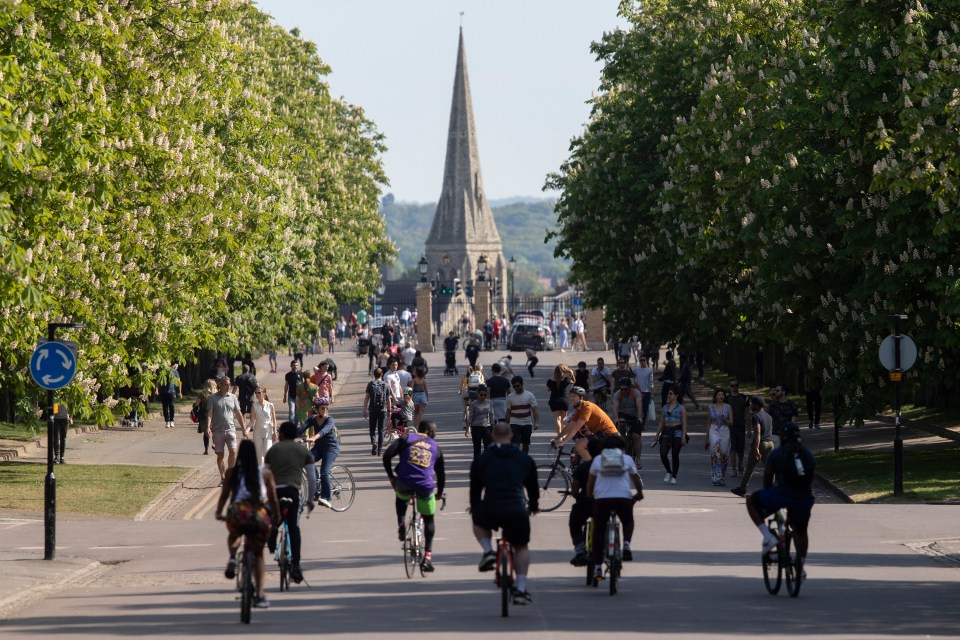  Despite the rules, people were seen making the most of the weather at the weekend