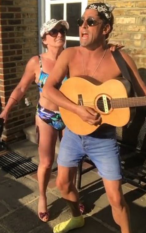  In a video posted to Instagram, she also enjoyed being serenaded by boyfriend Daniel Taylor