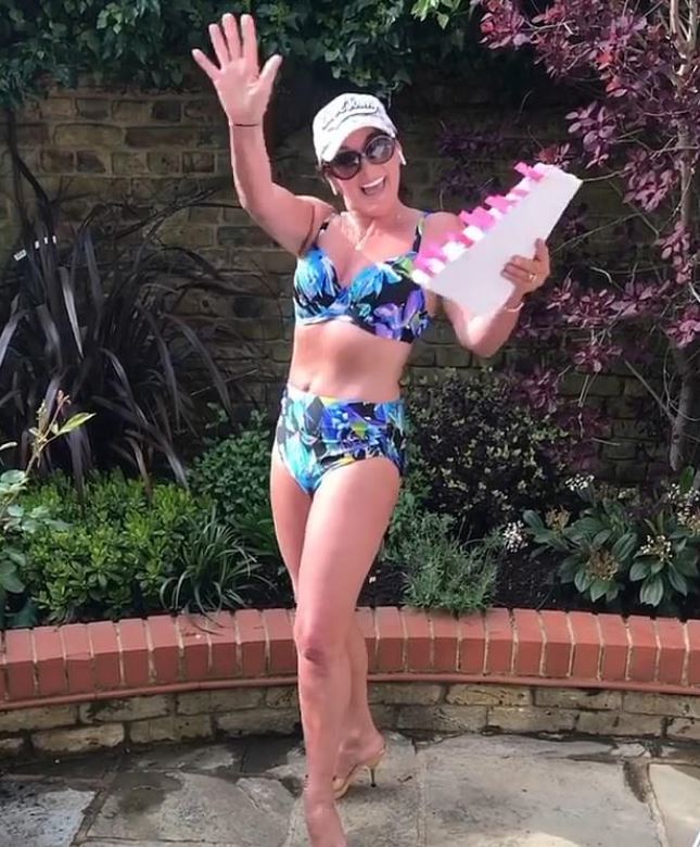  Shirley Ballas showed off her toned figure while strutting her stuff in a floral bikini