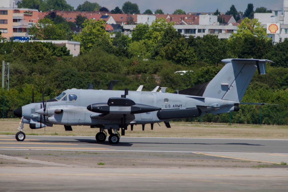  Three RC-12s were reportedly deployed to keep an eye on Kim (stock image)