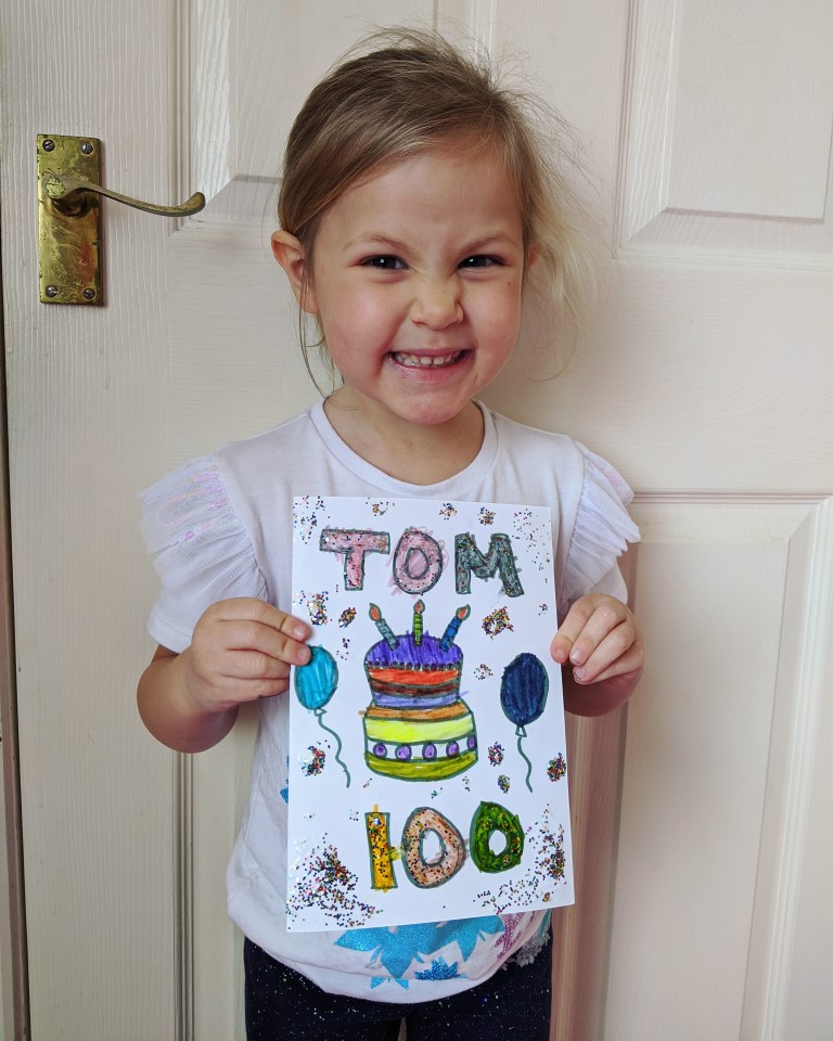  Ivy Jones, 4, from Caerphilly, South Wales, drew this wonderful birthday cake