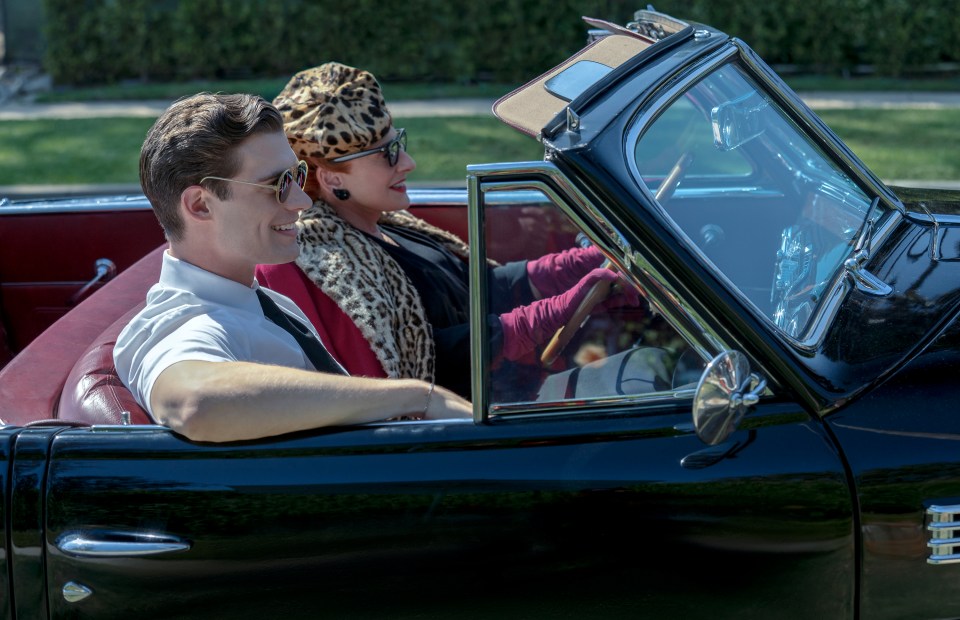  David Corenswet and Patti LuPone in a scene from Hollywood