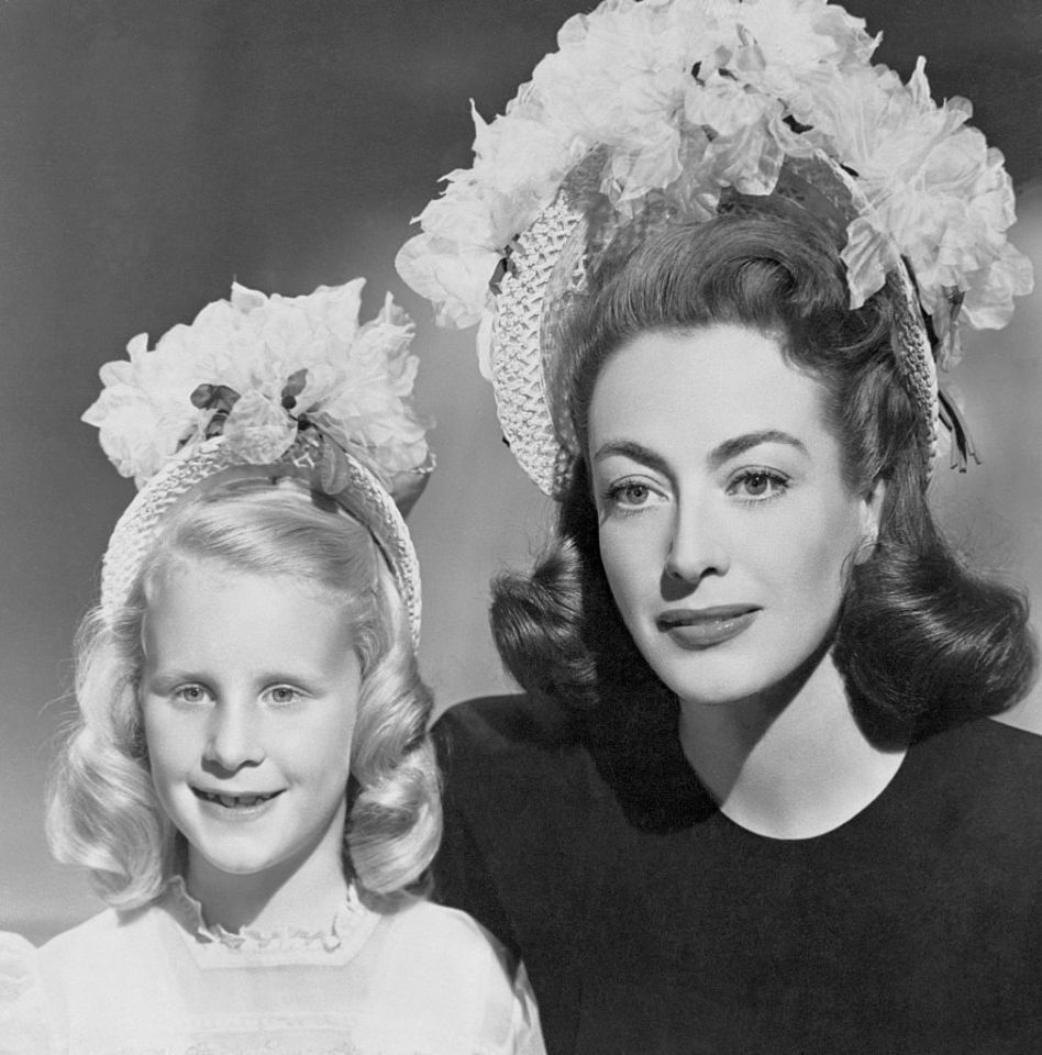  Joan Crawford with daughter Christina, who accused her of cruelty in her book Mommie Dearest