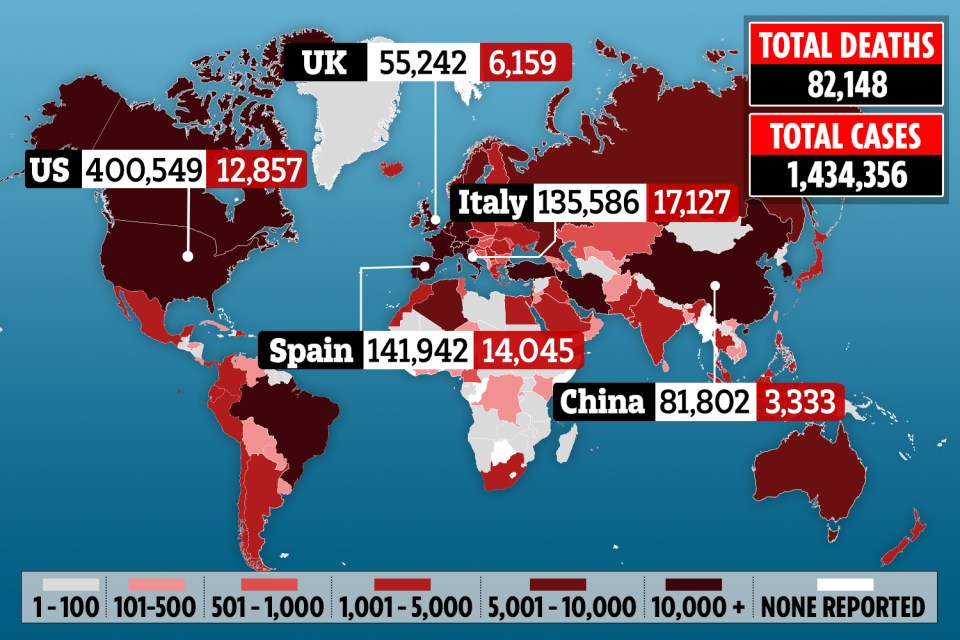 Coronavirus continues to spread around the world at an alarming rate