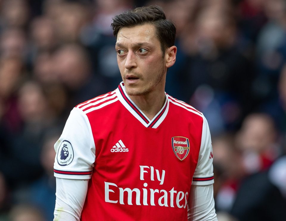  Mesut Ozil is believed to be one of three players who are refusing to agree to Arsenal's 12.5 per cent pay cut