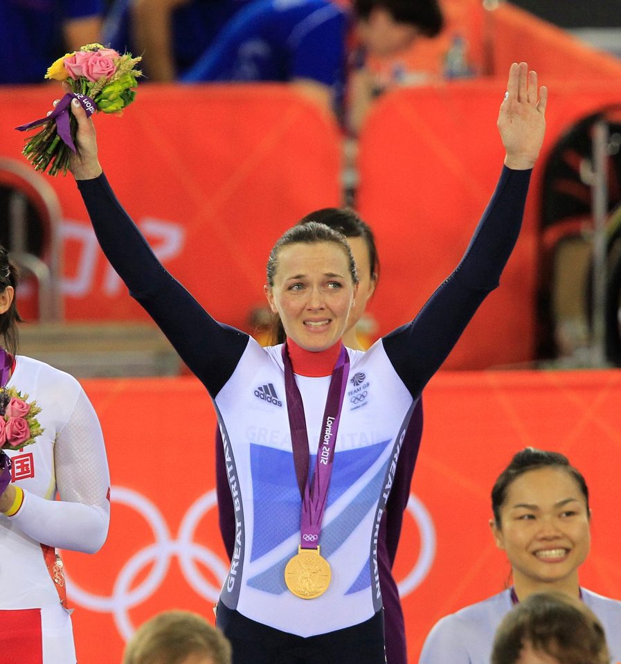  Victoria winning gold at the London 2012 Olympics