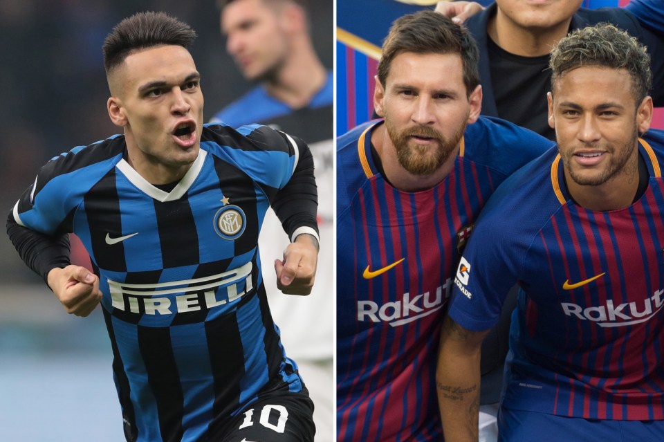  Lionel Messi is said to prefer Barcelona to prioritise Neymar's return over the capture of Lautaro Martinez