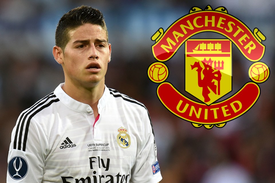  Real Madrid flop James Rodriguez could be set to move to the Premier League and join Manchester United