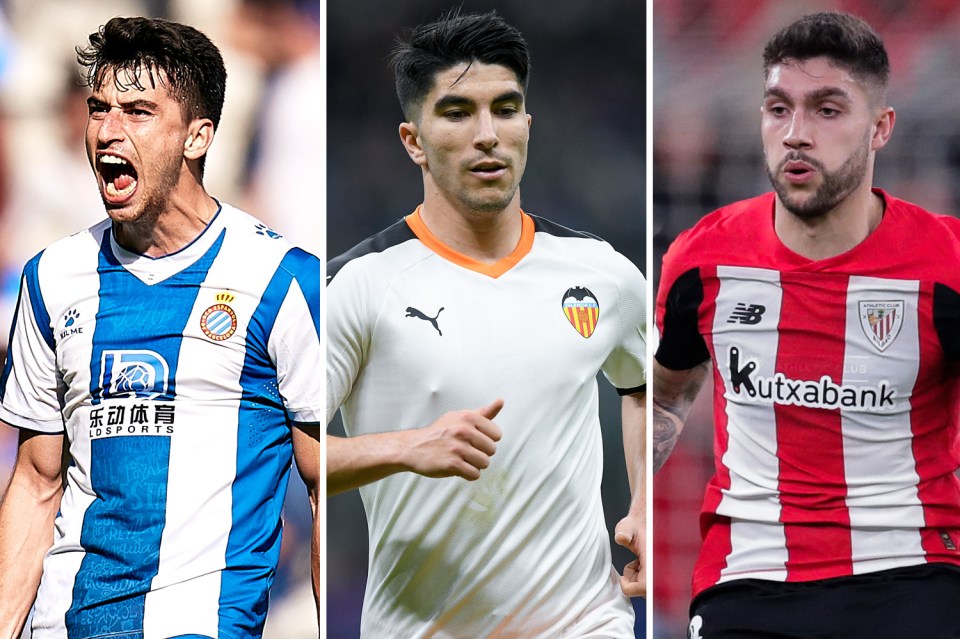  Arsenal are interested in Spanish trio Marc Roca, Carlos Soler and Unai Nunez for a combined £97m