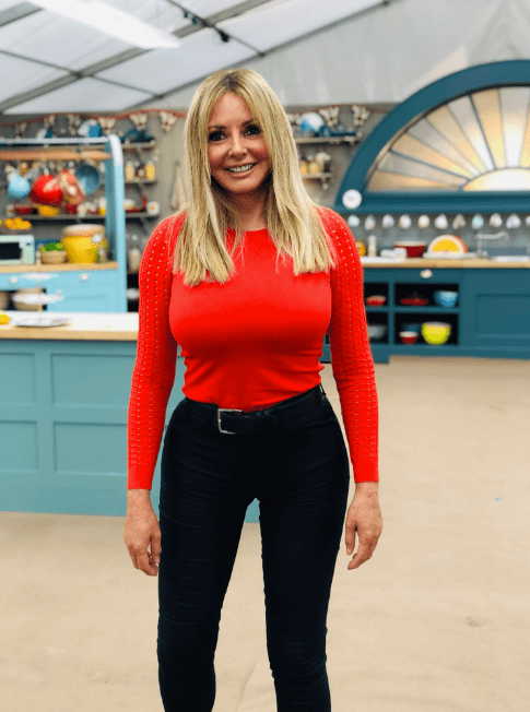  Carol Vorderman flaunted her famous curves in the GBBO tent