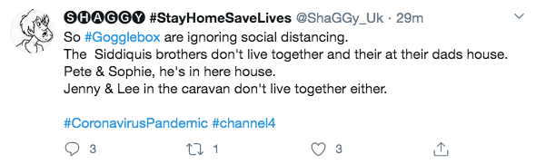  Several fans of the Channel 4 show took to Twitter to vent