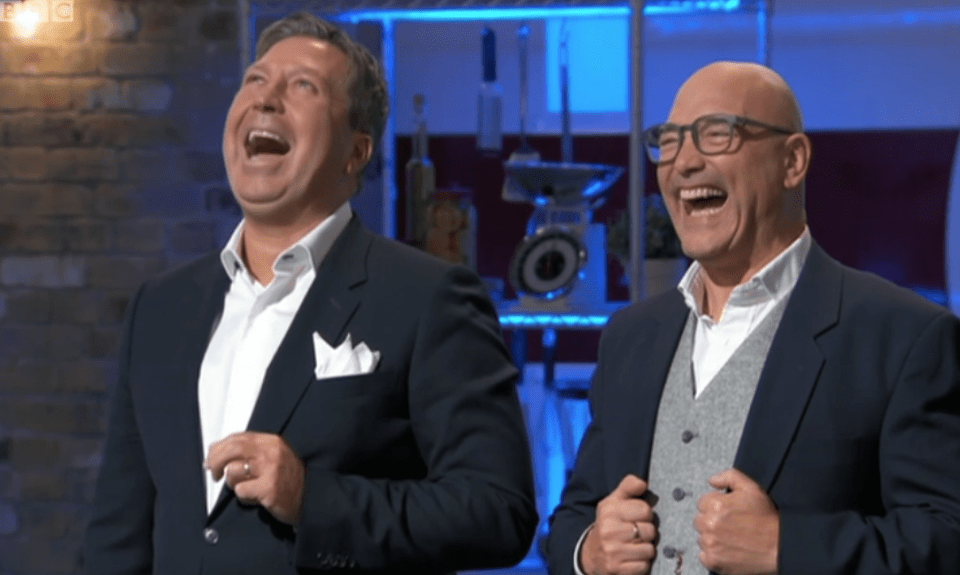  John Torode and Gregg Wallace were in a jovial mood