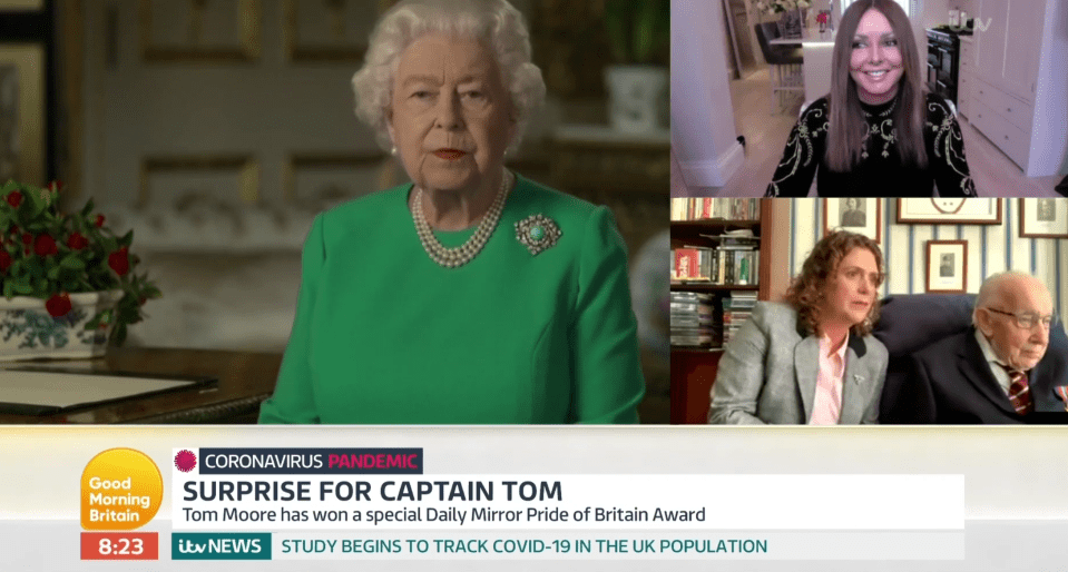  The Queen had previously paid tribute during her April speach