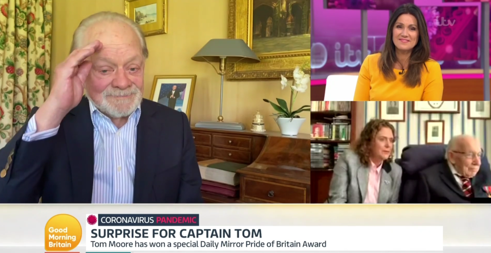  Iconic actor Sir David Jason saluted Captain Tom Moore