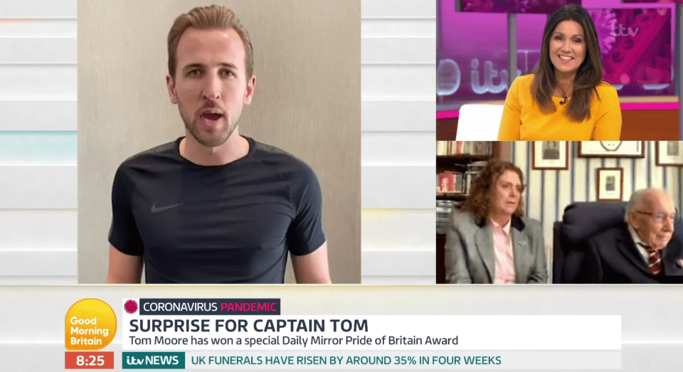  Tottenham Hotspur captain Harry Kane filmed an emotional tribute