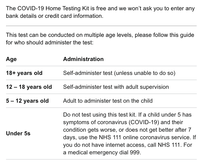  The age group guide to who can administer a home test for coronavirus, according to the government