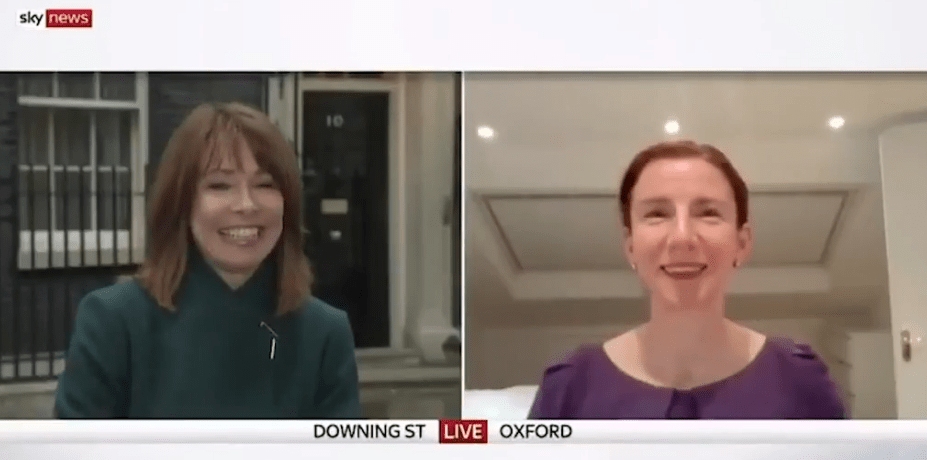  Kay Burley burst out laughing and said her daughter is "welcome on the programme anytime"