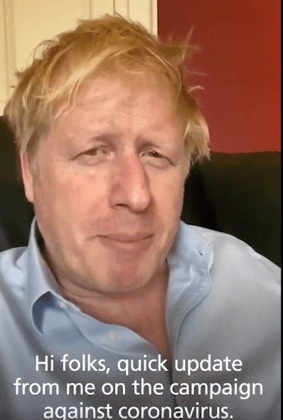  Boris did not look well in his last video message to the nation on Friday