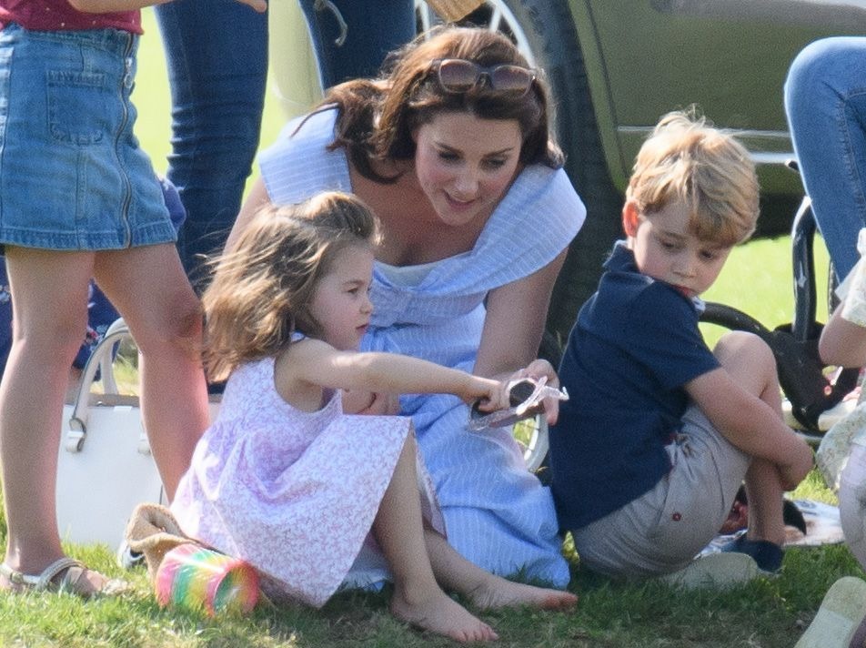 Kate said it has been 'hectic' video calling other family members with the kids