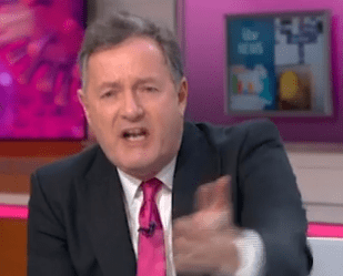 A fuming Piers Morgan was irritated at Helen Whately's approach to the interview