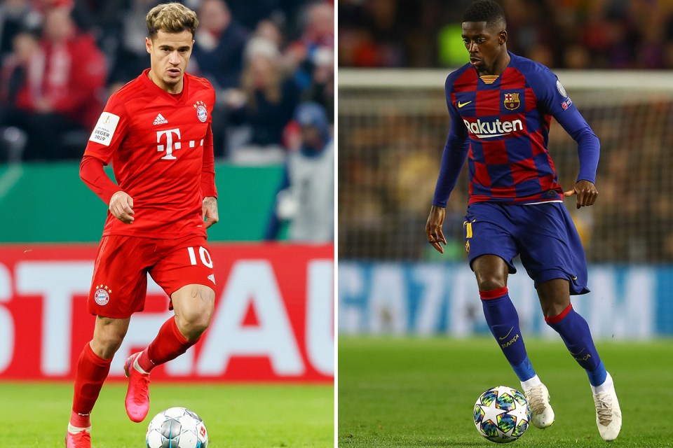  Barcelona will make their record signings Coutinho and Dembele available on swap deals