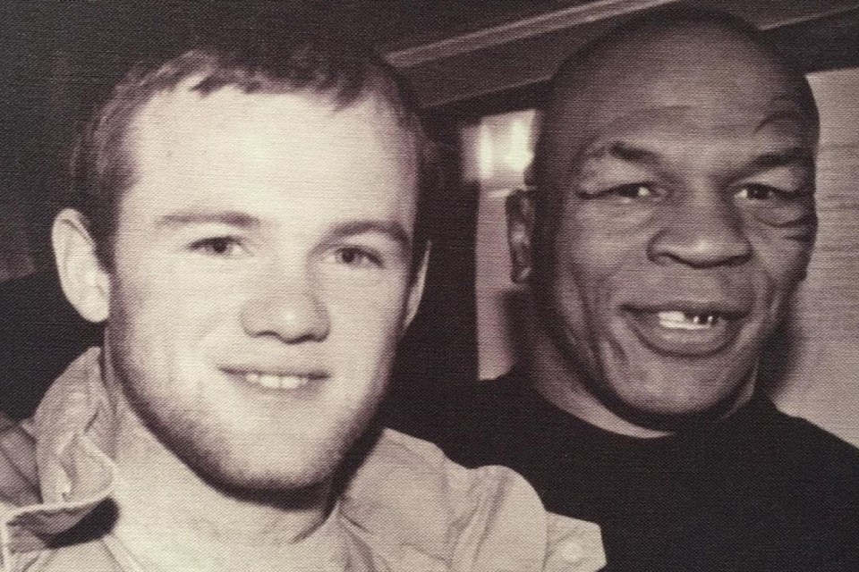  A picture of Rooney and Tyson from a decade-and-a-half ago was uploaded by the Derby ace