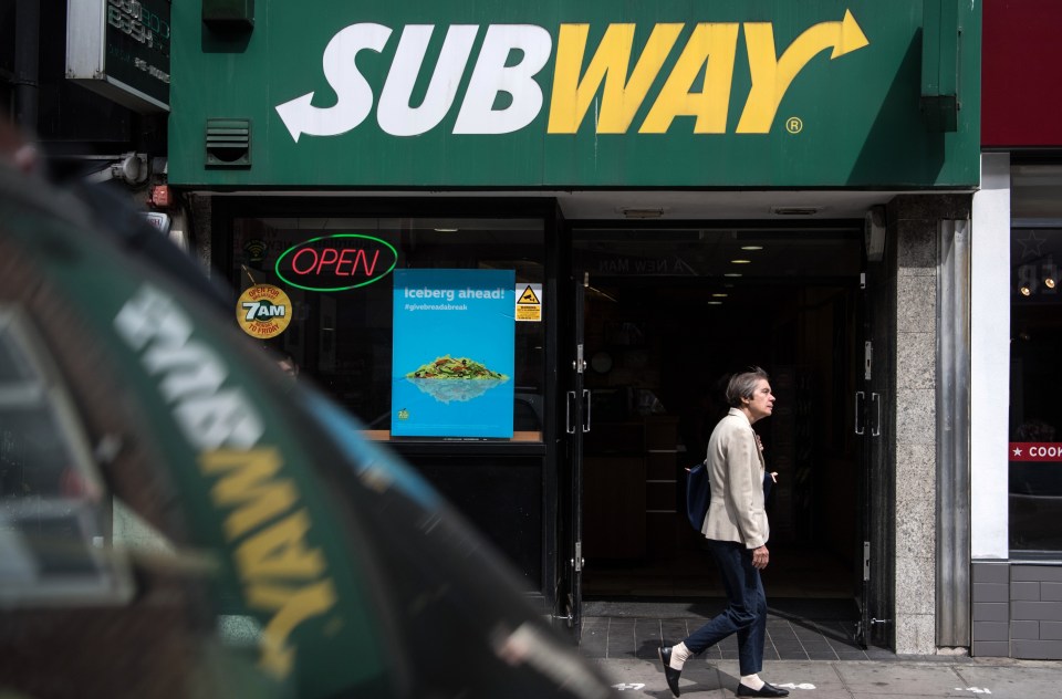 Subway has reopened a quarter of its branches across the UK