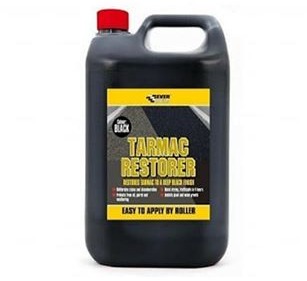 You can buy five litres of the tarmac restorer for less than £20