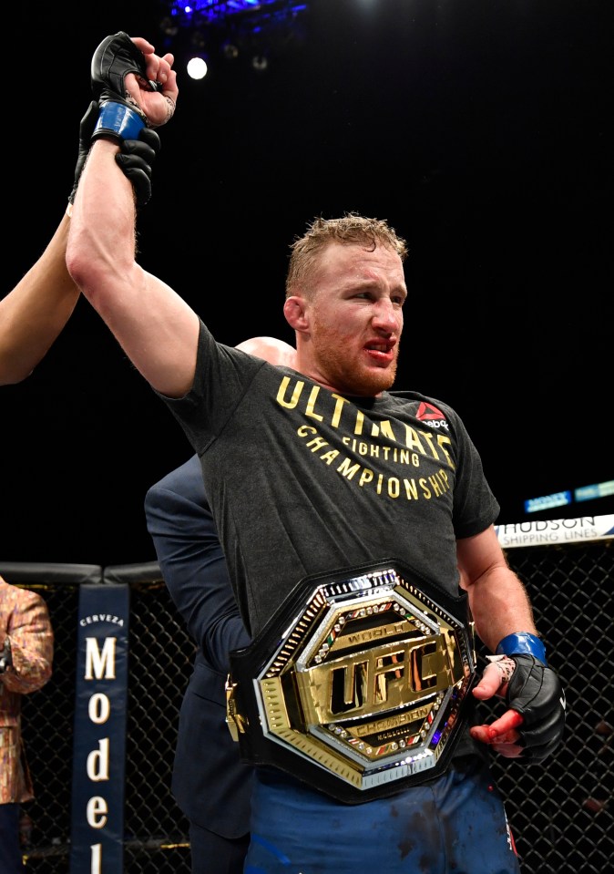 Justin Gaethje beat Tony Ferguson to win the UFC interim lightweight title