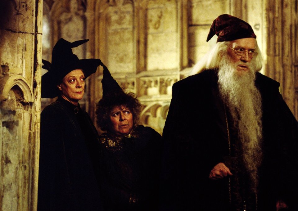  Miriam, centre, was a big hit in the Harry Potter films