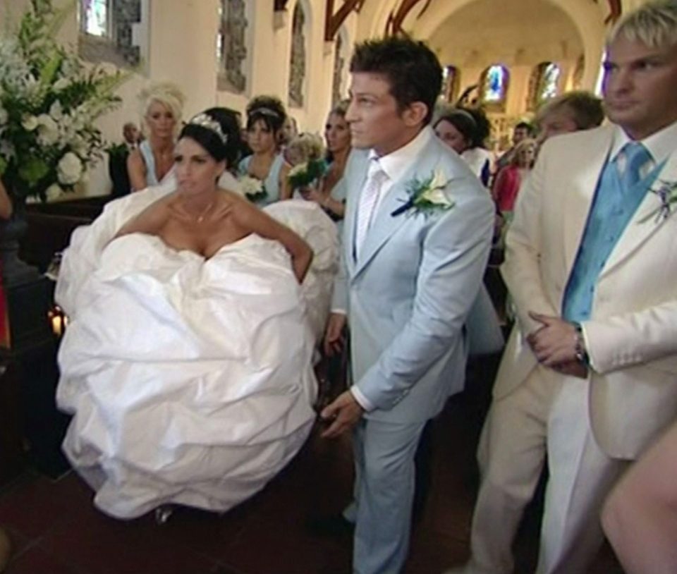  Katie at her wedding to Alex Reid