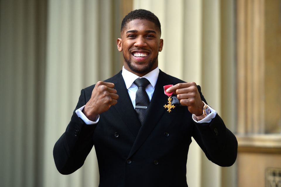  Anthony was presented with his OBE by the Prince of Wales at Buckingham Palace in December 2018