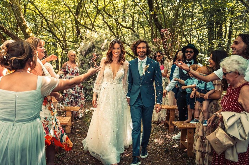  Rosie and Joe tied the knot last year during an intimate woodland ceremony